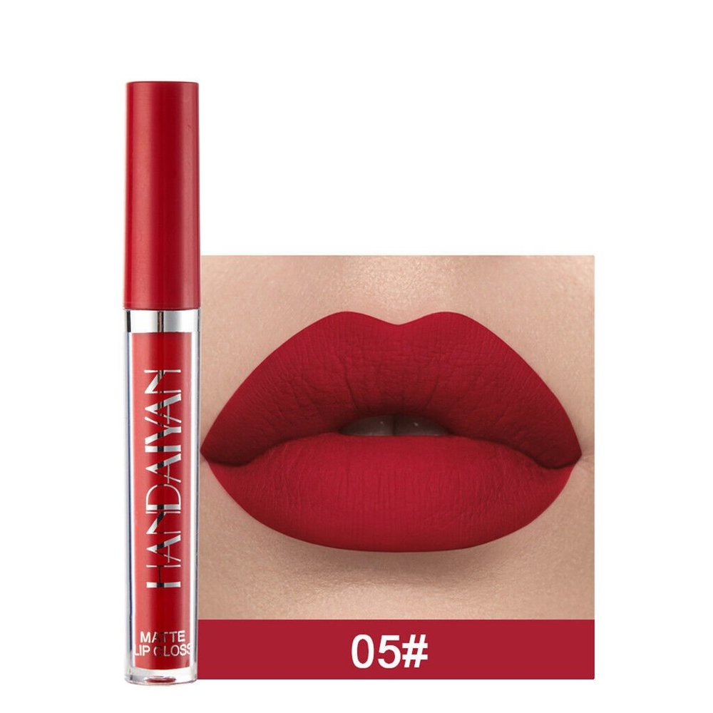 Matte Womens Beauty Waterproof Long Lasting Lip Liquid Matte Lipstick Gloss 05